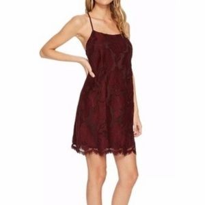 1. STATE Floral lace dress (S)